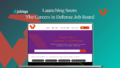 Jobiqo blog header with a mockup of the new job board homepage, titled