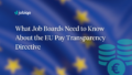Jobiqo blog header with EU flag background and euro coin icon, titled 
