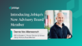 Announcement graphic welcoming Dennis Van Allemeersch to Jobiqo's Advisory Board
